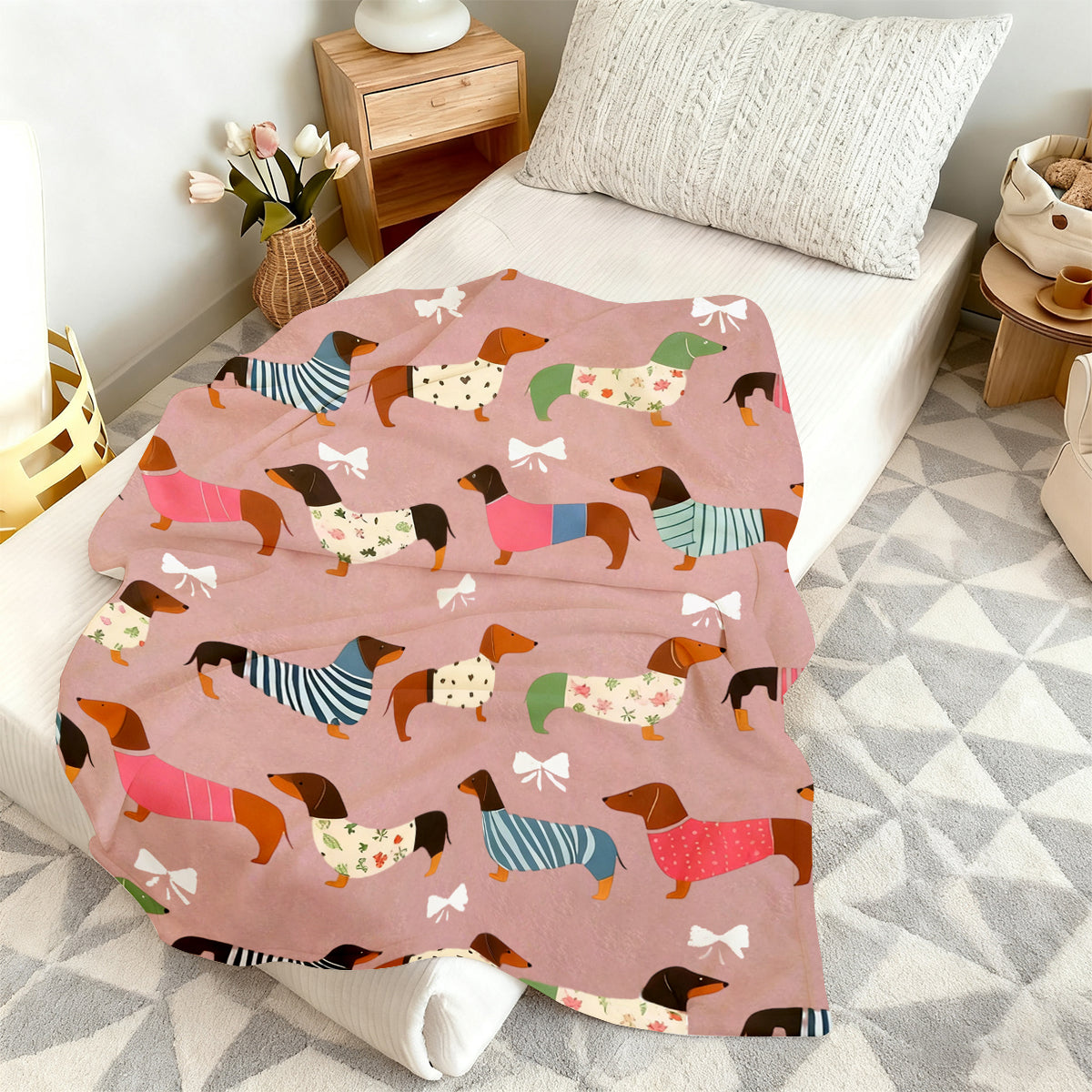 Specific Cozy Dachshund Blanket