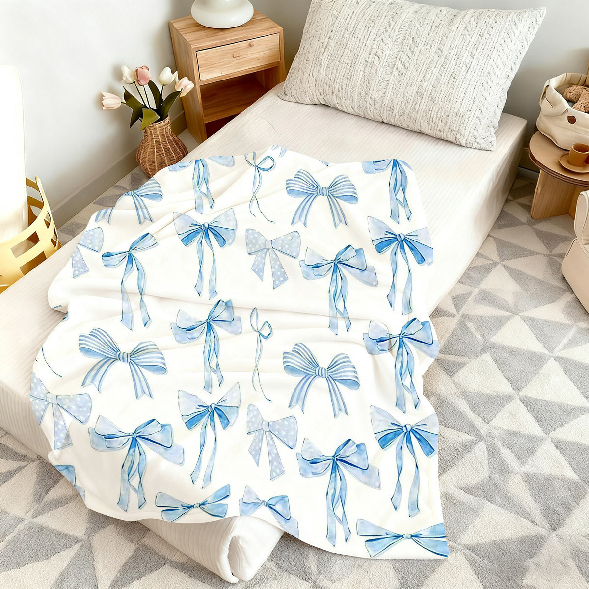 Specific Design Blanket with Bow