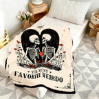 Skeleton Heart Blanket – Special Valentine’s Day Gift for Couples