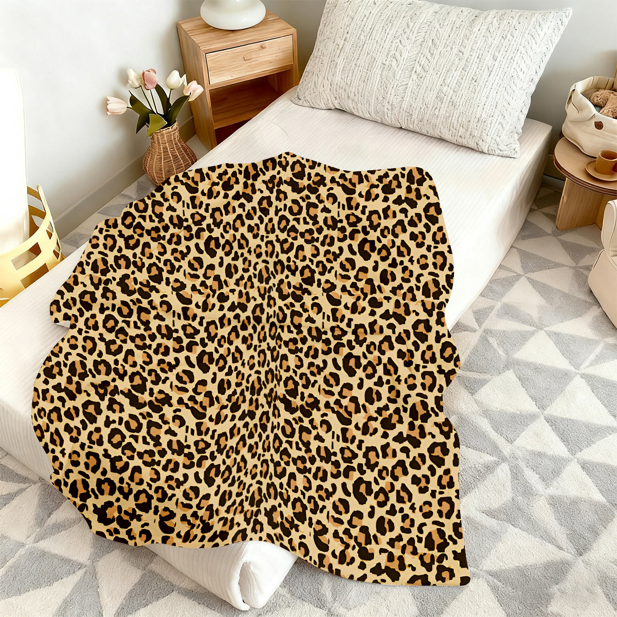 Wild Leopard Print Blanket