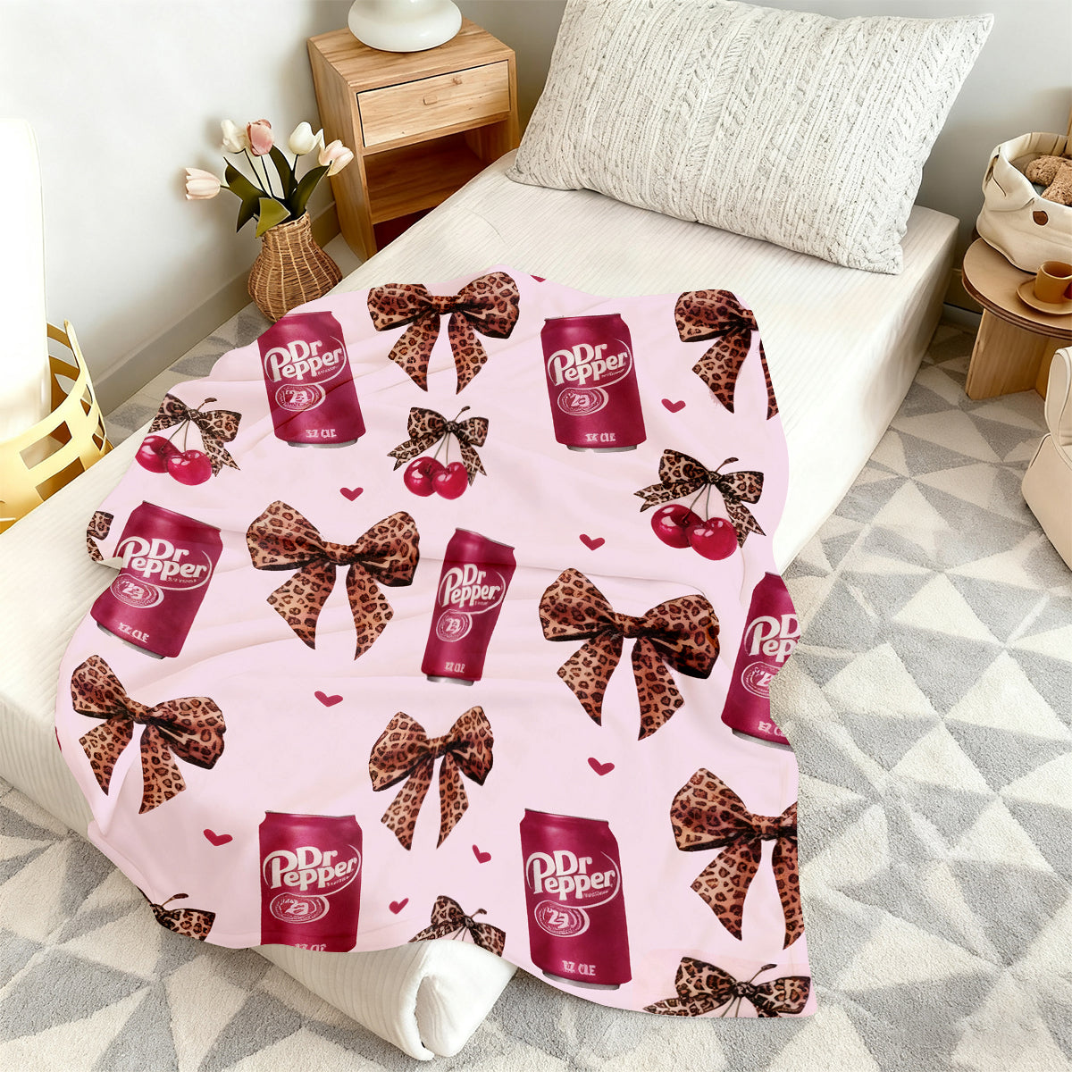 Specific Design Blanket with Bow