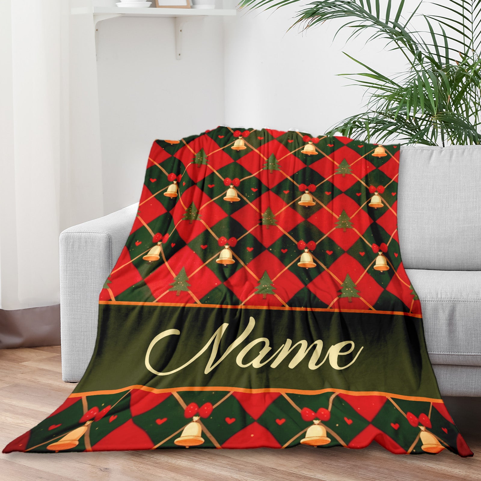 Custom Blanket for Christmas with Name