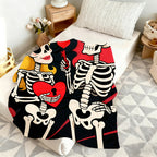 Skeleton Couple Love Blanket – Unique Valentine’s Day Gift for Him & Her