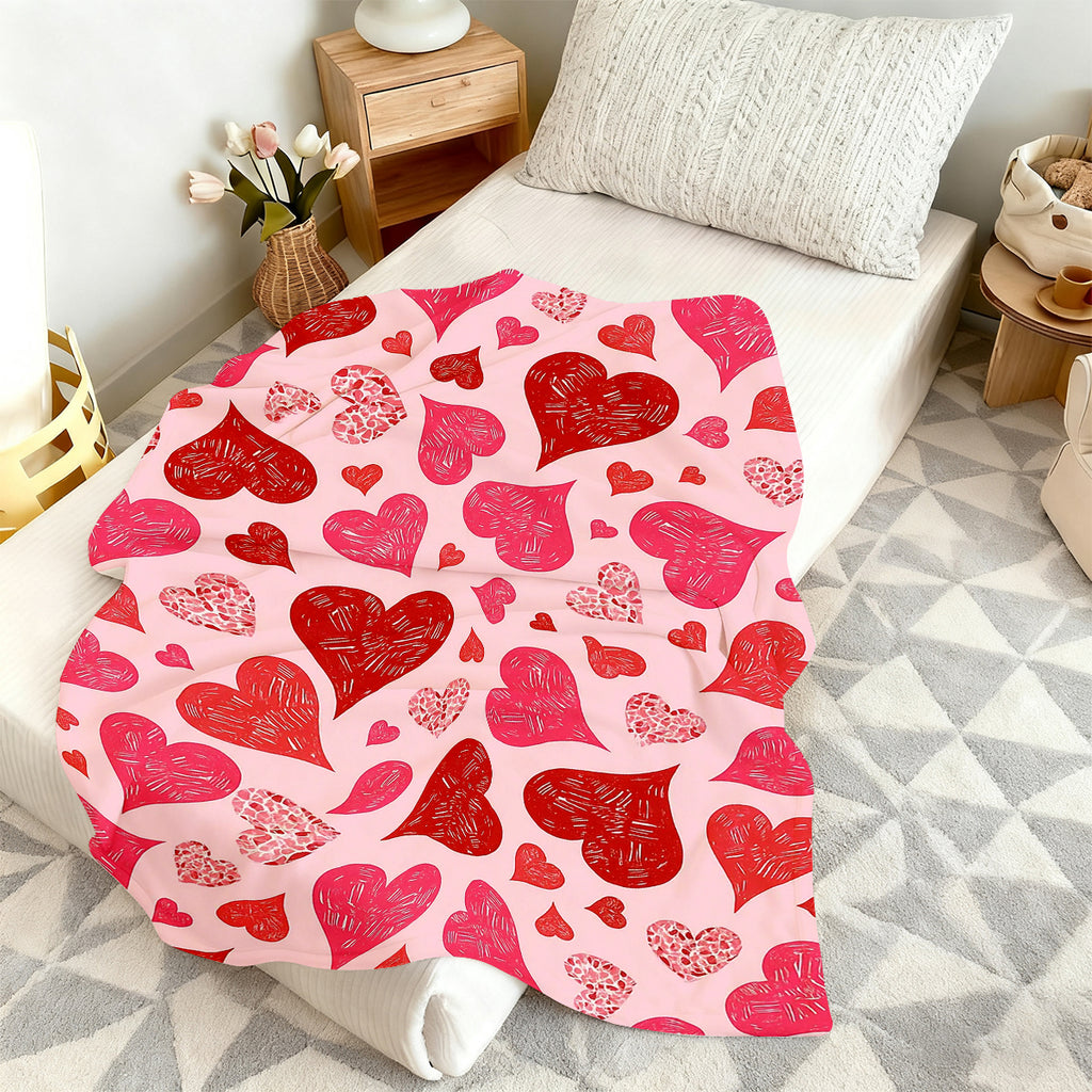Heart Blanket – Valentine’s Gift for Couples