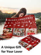 Personalized Blanket for Christmas with Photos