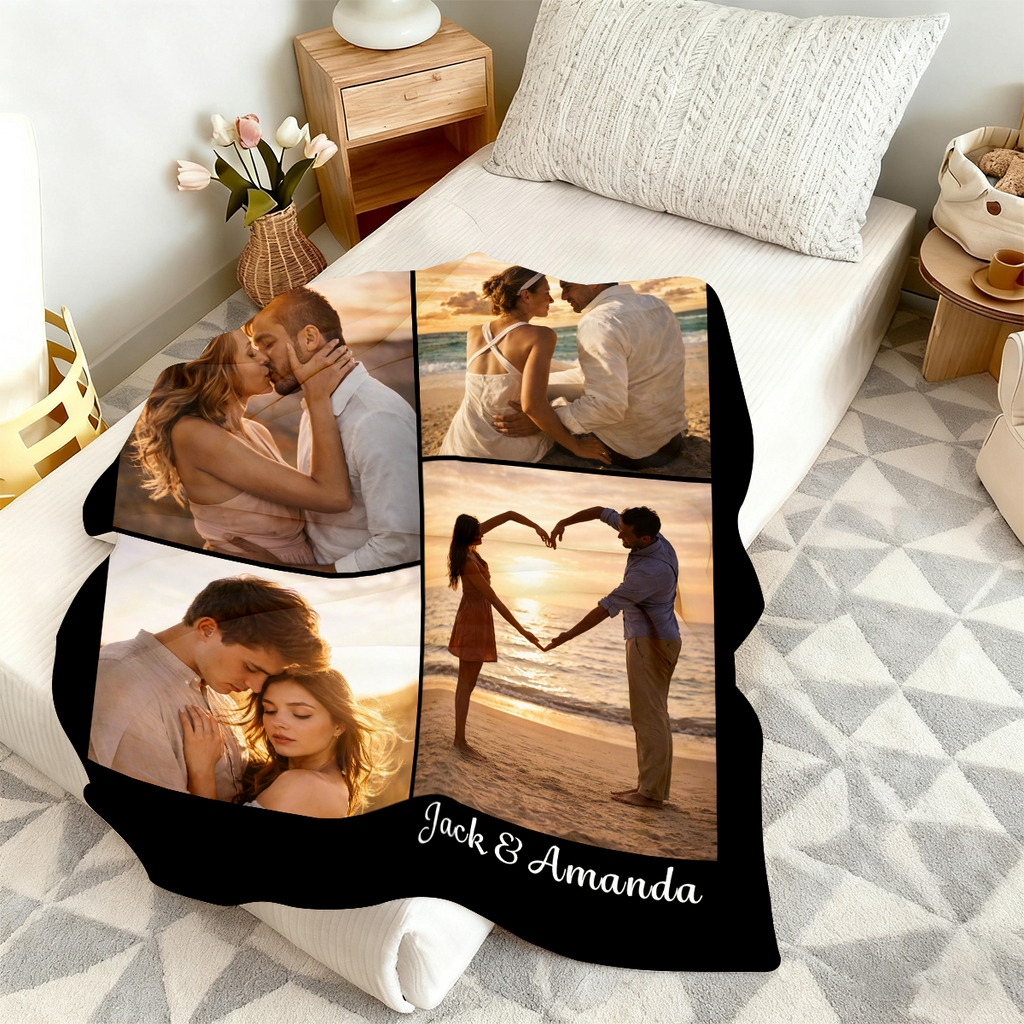 Custom Blanket for Couples with Photos
