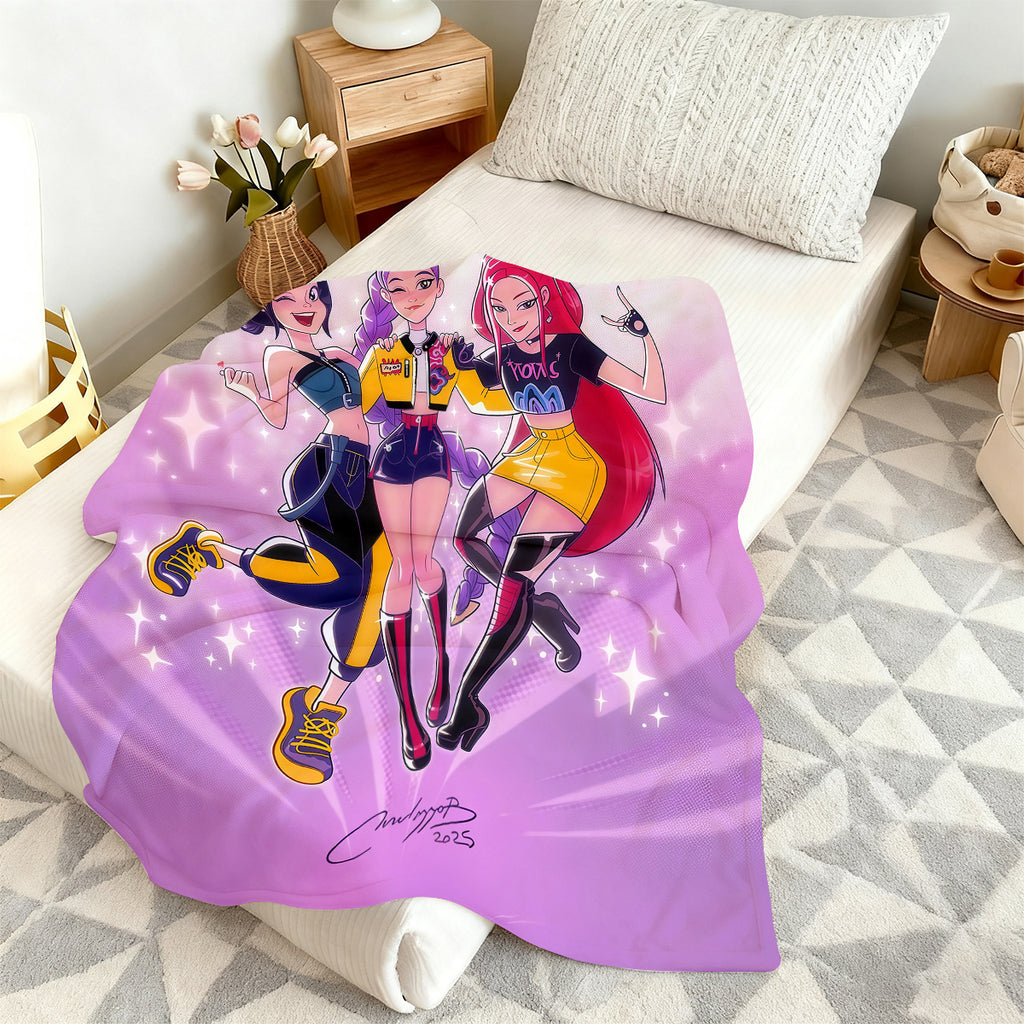 Kpop Stars Fleece Blanket