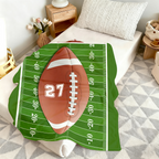 Custom Football Blanket with Name & Number