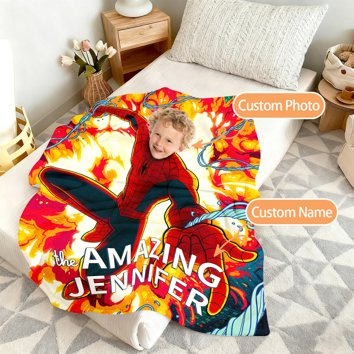 Spider-Man Heroes Custom Blanket