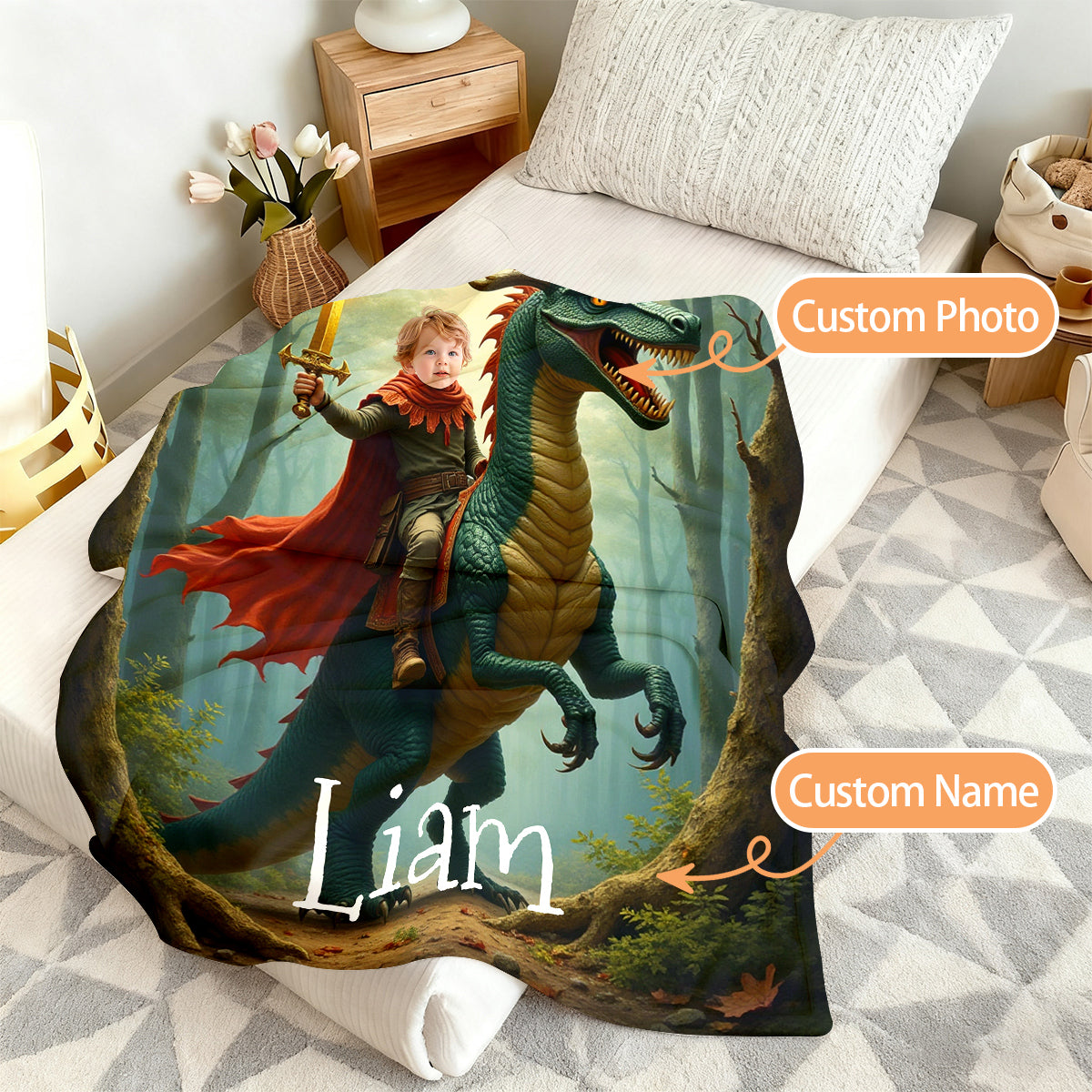 Cartoon Dreams Personalized Blankets