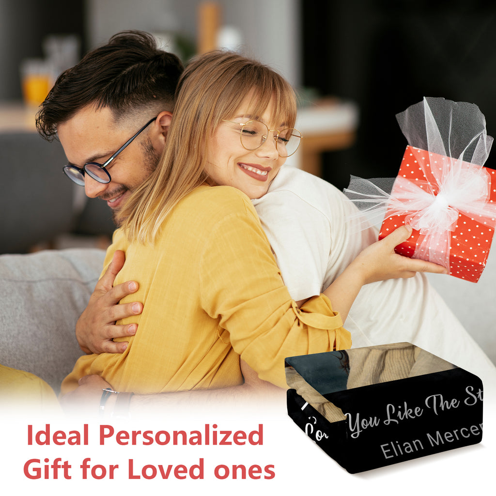 Personalized Couple Memory Blanket with Photo