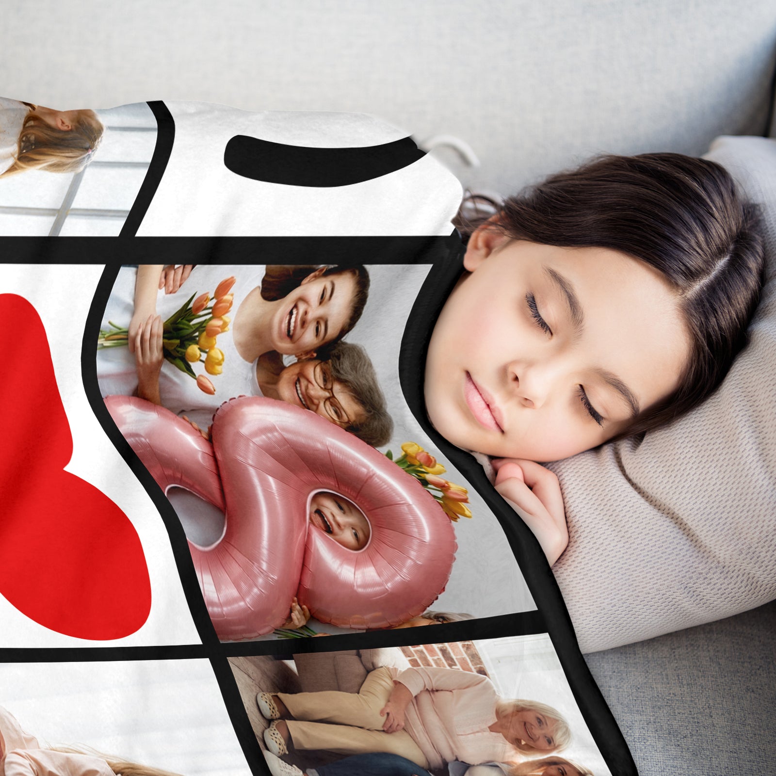 To My Mom Custom Blanket with Photo