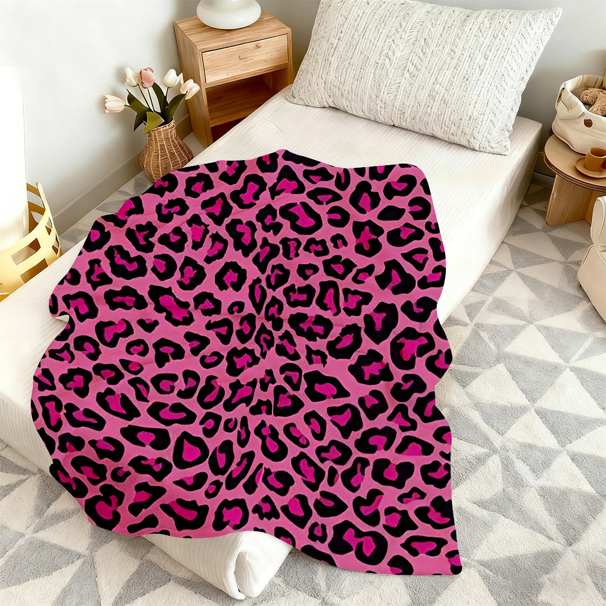 Wild Leopard Print Blanket