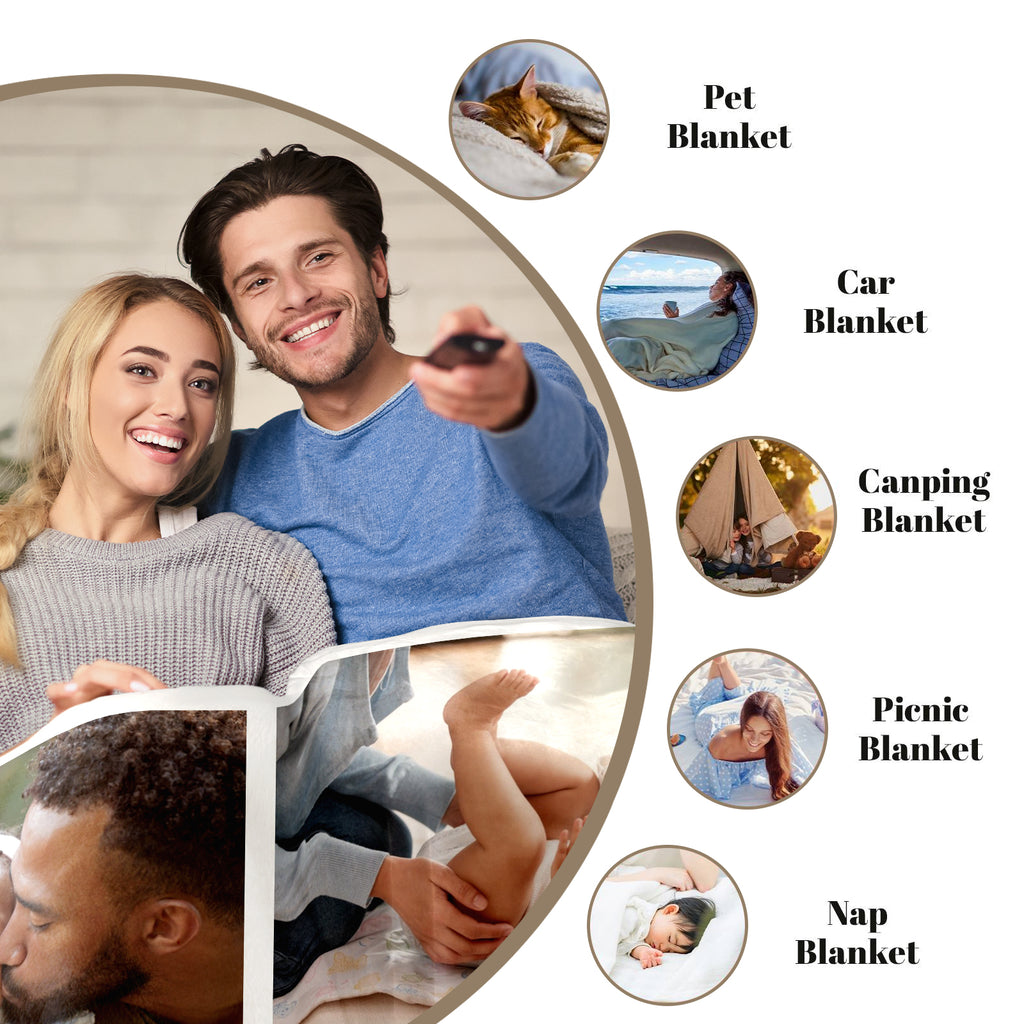Custom Photo Blanket for Family