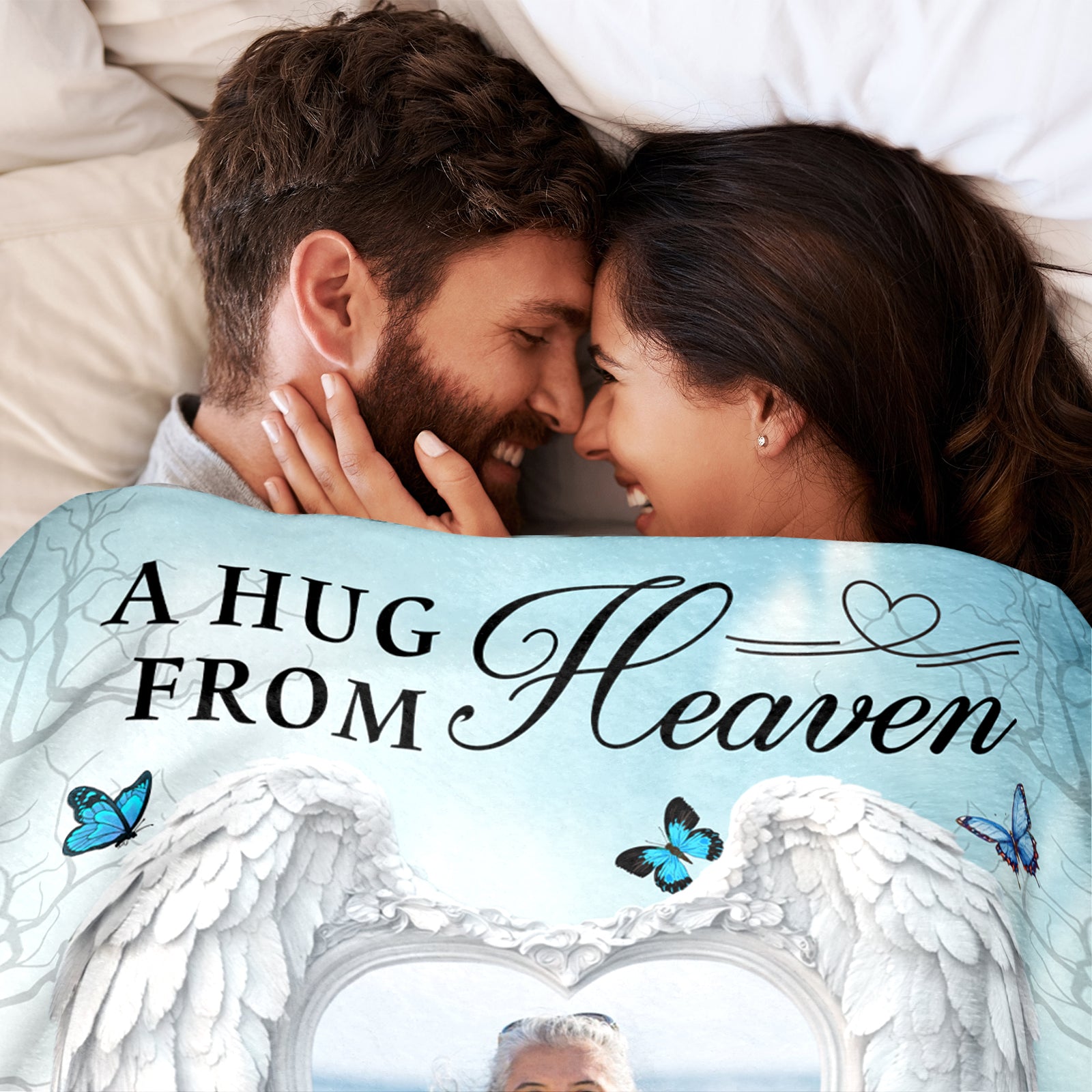 Custom memorial blanket for a loved one