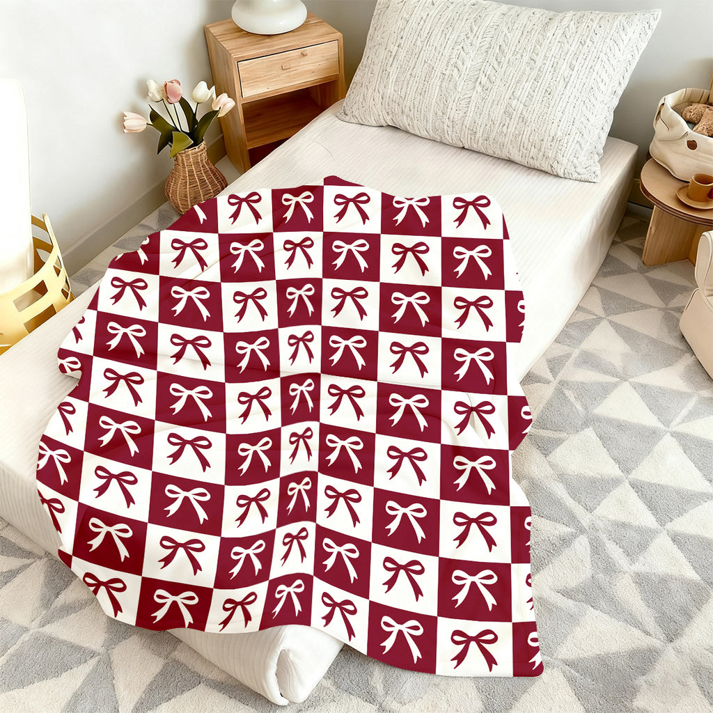 Specific Design Blanket with Bow