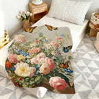 Flower Garden Polyester Blanket