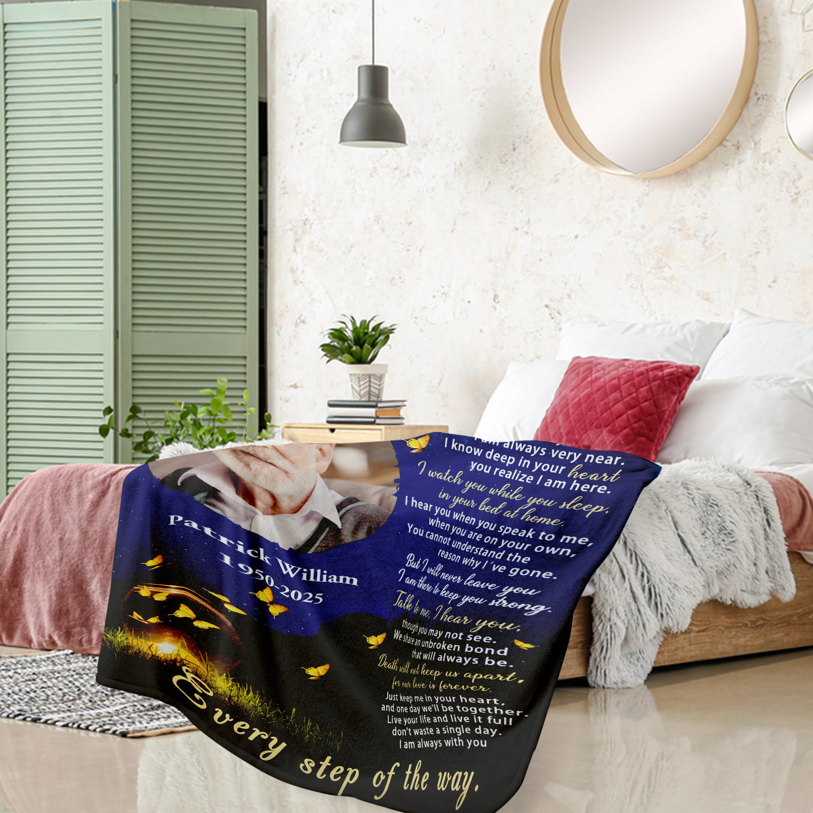 Personalized Memorial Blanket for Loved Ones
