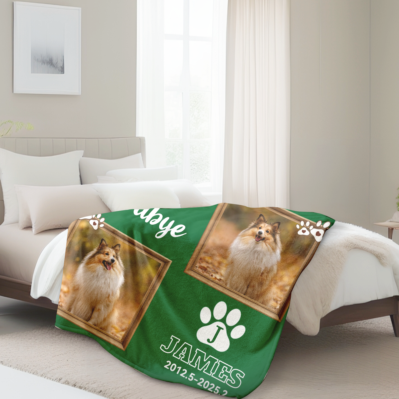 Custom Pet Memorial Blanket
