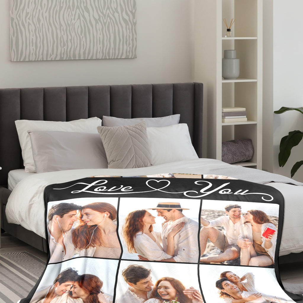 Custom Photo Blanket for Couples