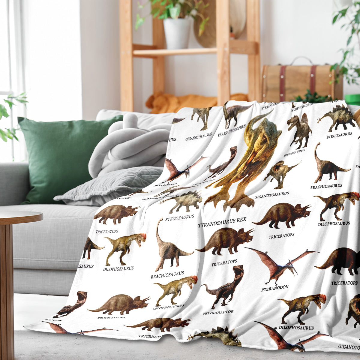 Cartoon Dinosaur Blanket