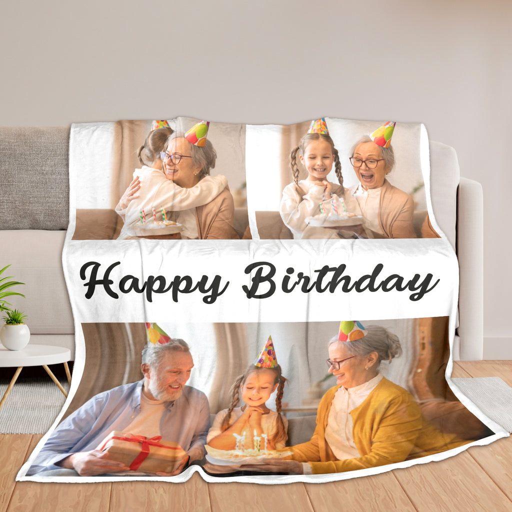 Custom Photo Blanket for Family