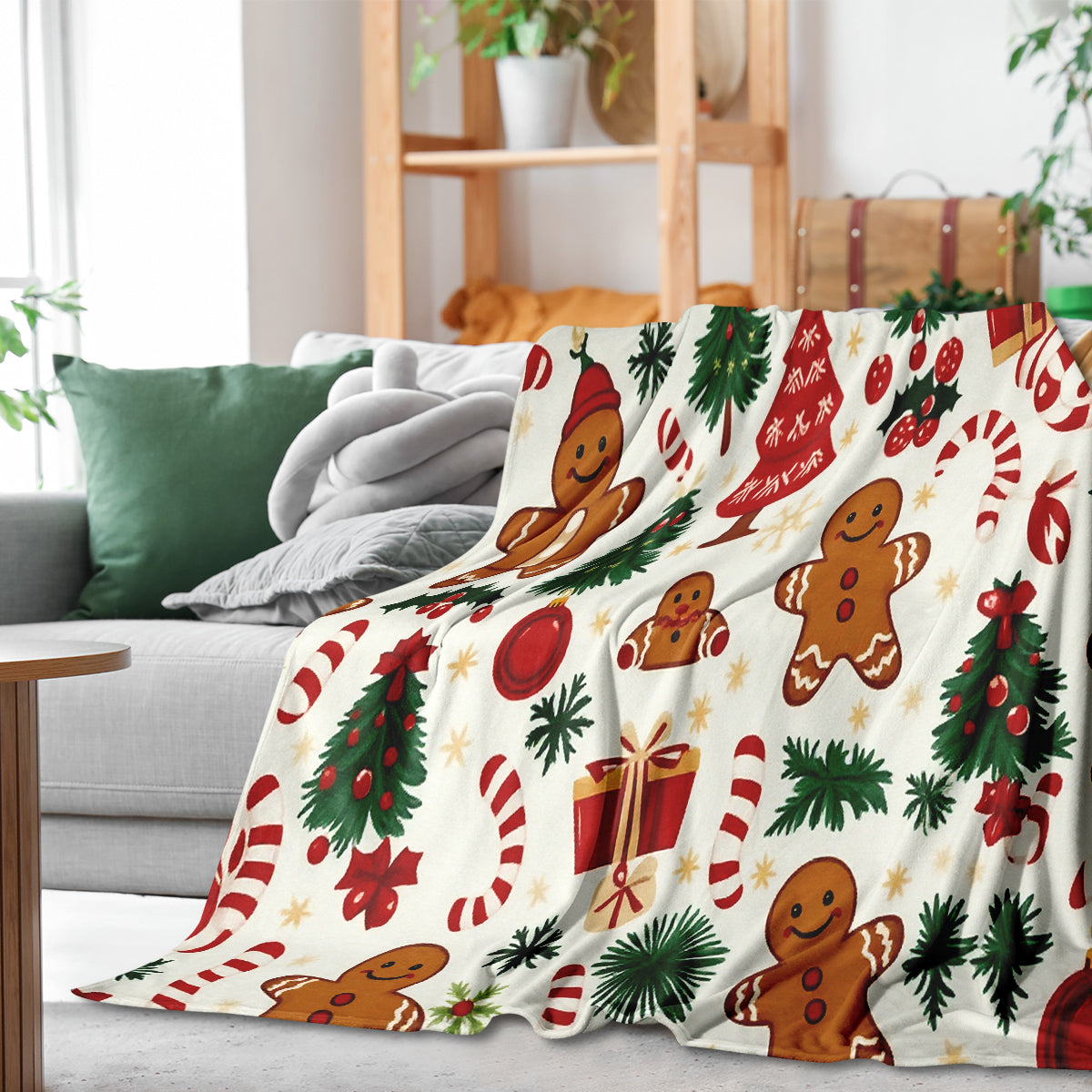 Joyful Christmas Tree Holiday Blanket