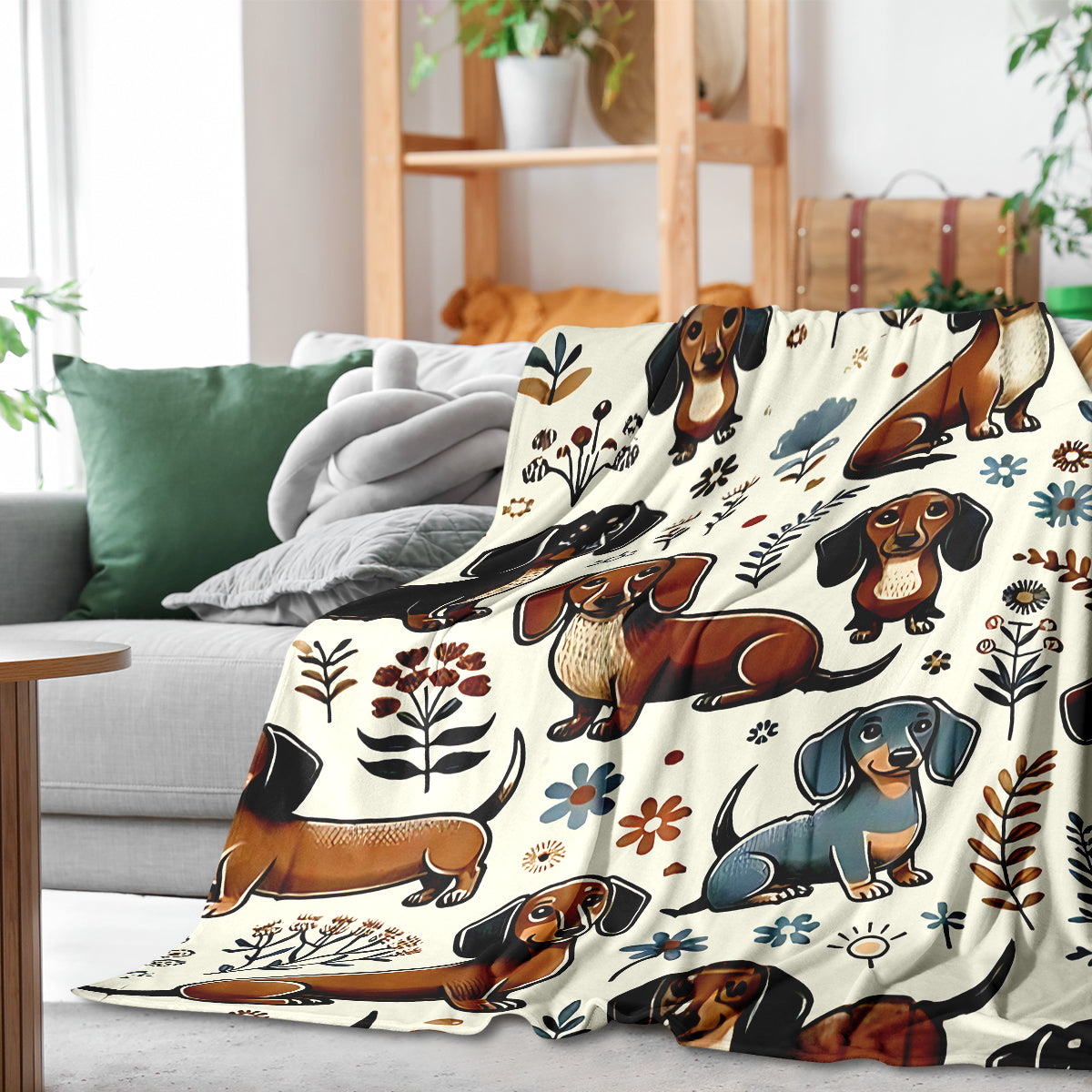 Specific Cozy Dachshund Blanket