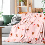 Gingerbread Man Christmas Blanket
