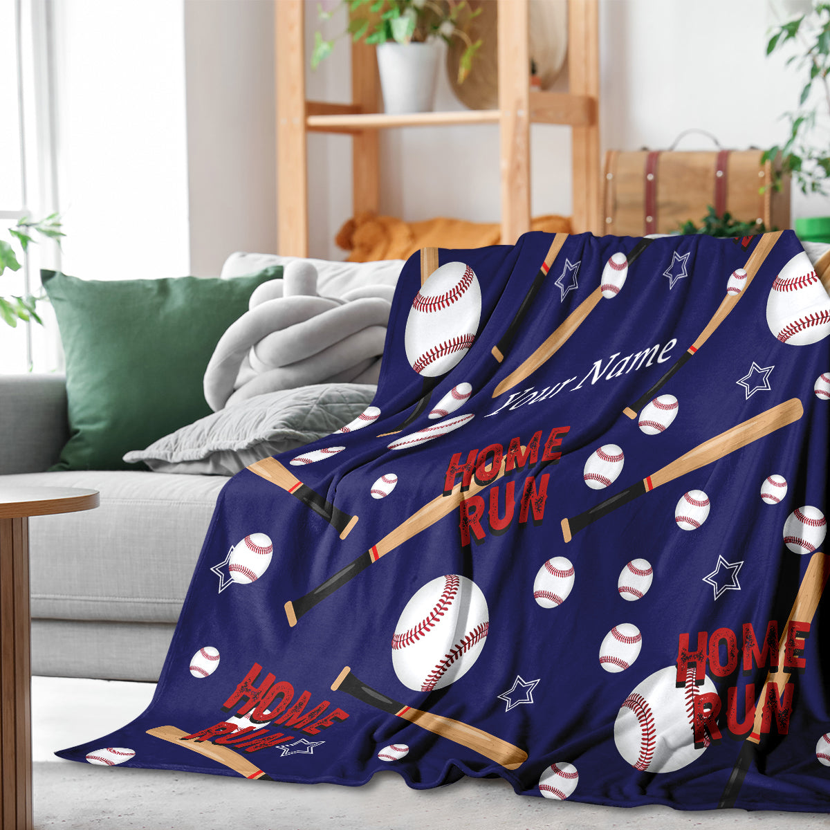 Custom Blankets for Baseball Lovers with Name