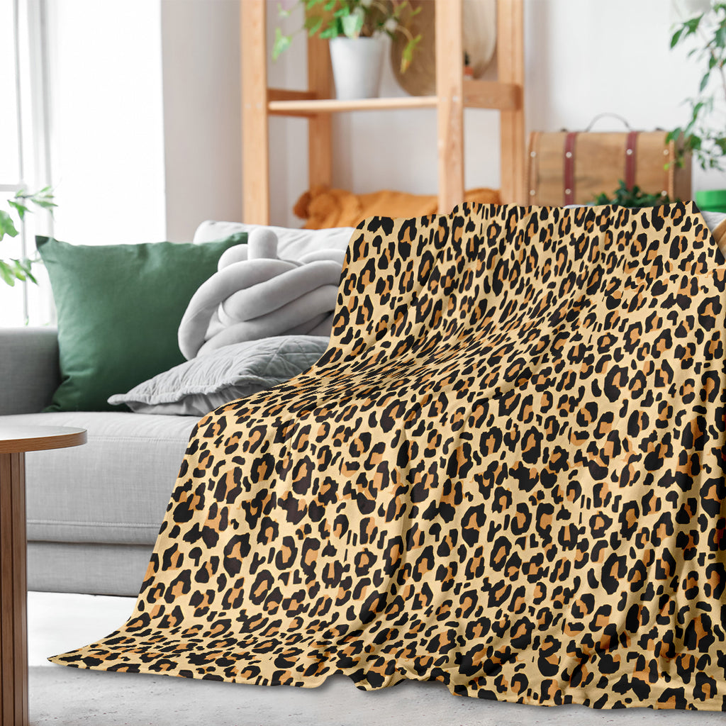 Wild Leopard Print Blanket