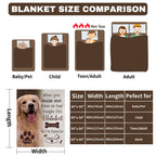 Personalized Dog Memorial Blanket