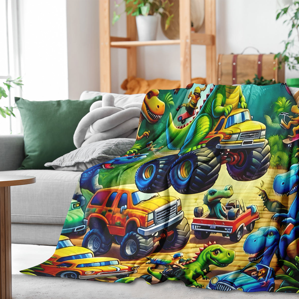 Cartoon Dinosaur Blanket