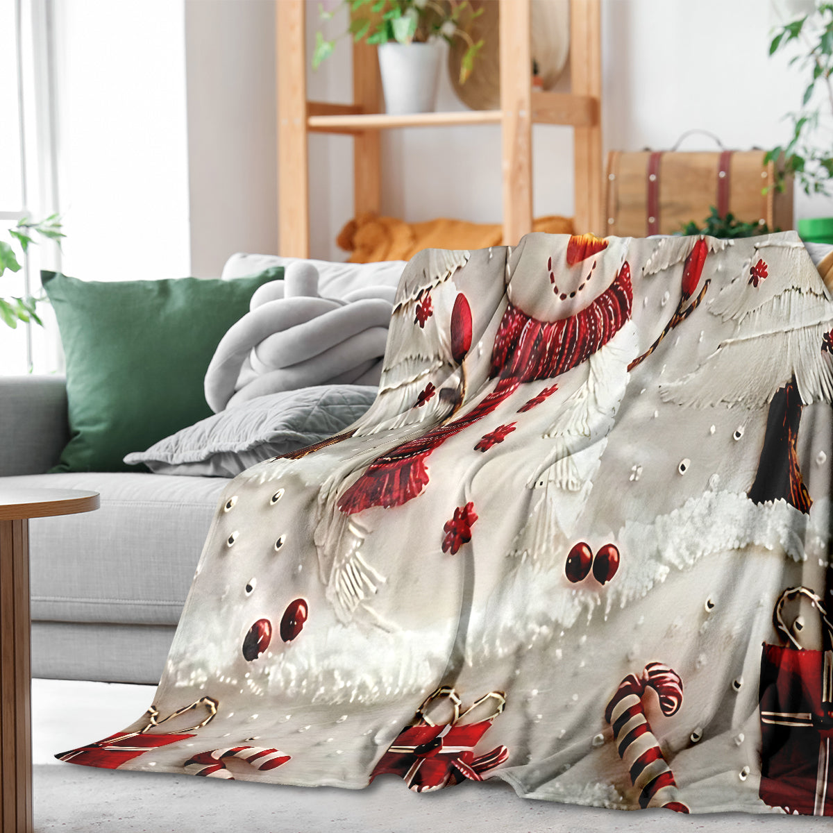 Christmas Snowman Blanket
