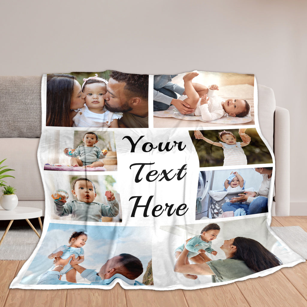 Custom Photo Blanket for Family