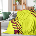 Softball-Inspired Blanket – Cozy & Sporty Comfort