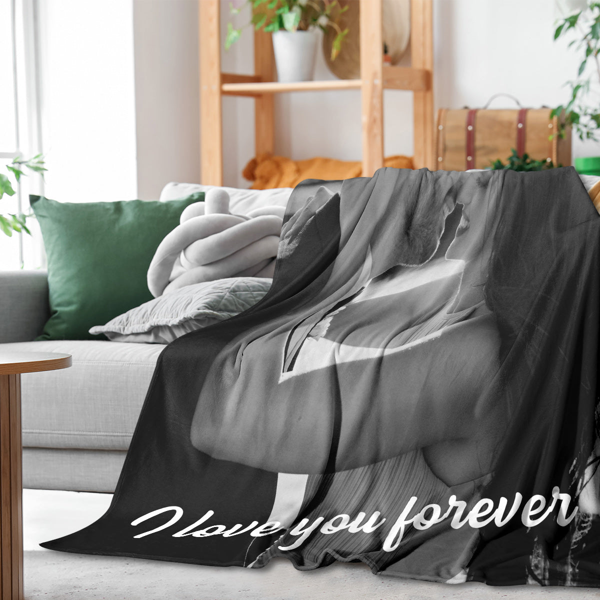 Personalized Couple Memory Blanket with Photo