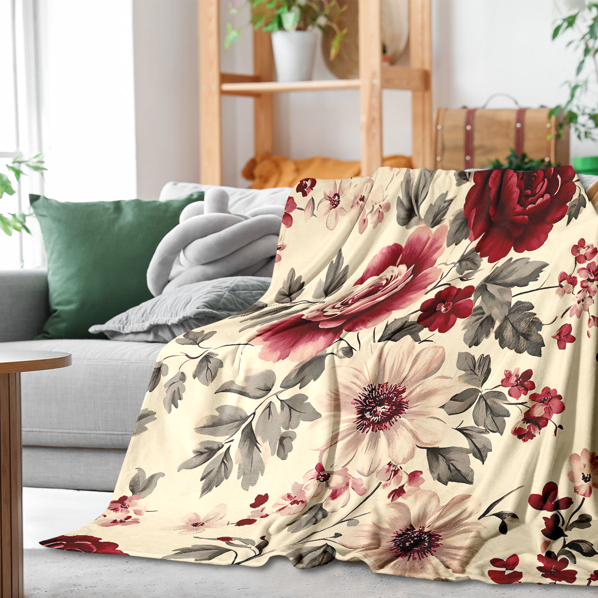 Flower Garden Polyester Blanket