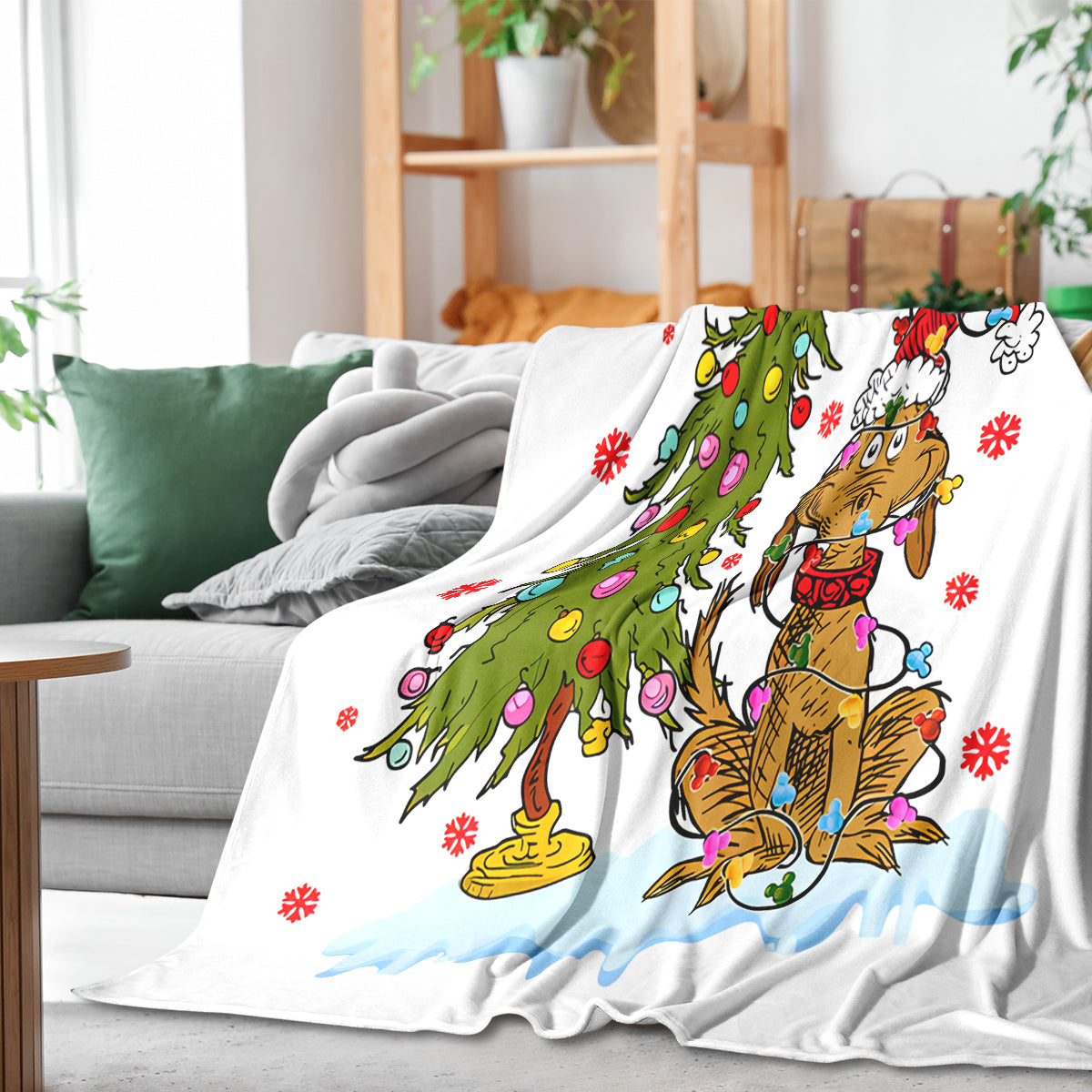 Christmas Tree Custom Fleece Blanket
