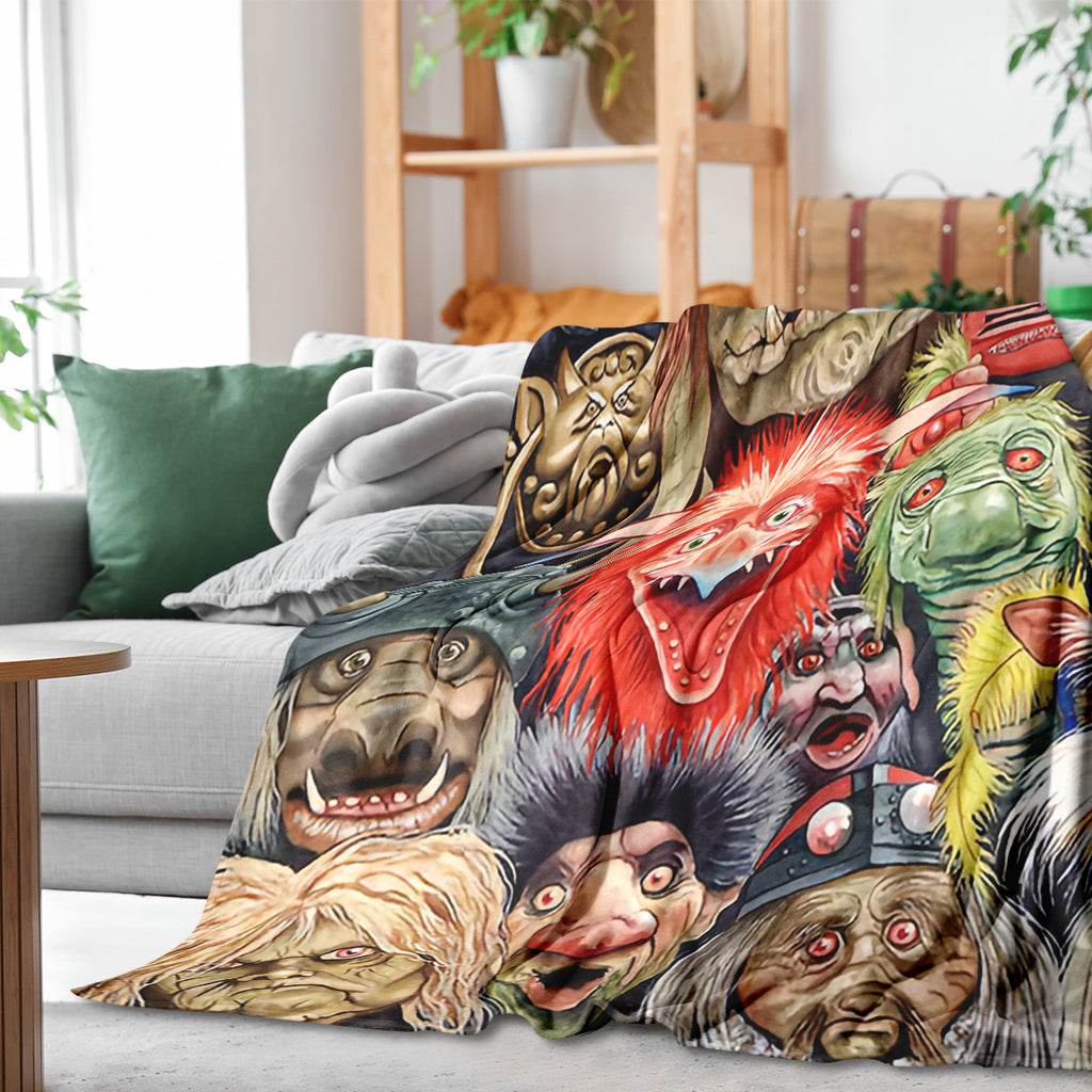 Horror Clash Fleece Blanket