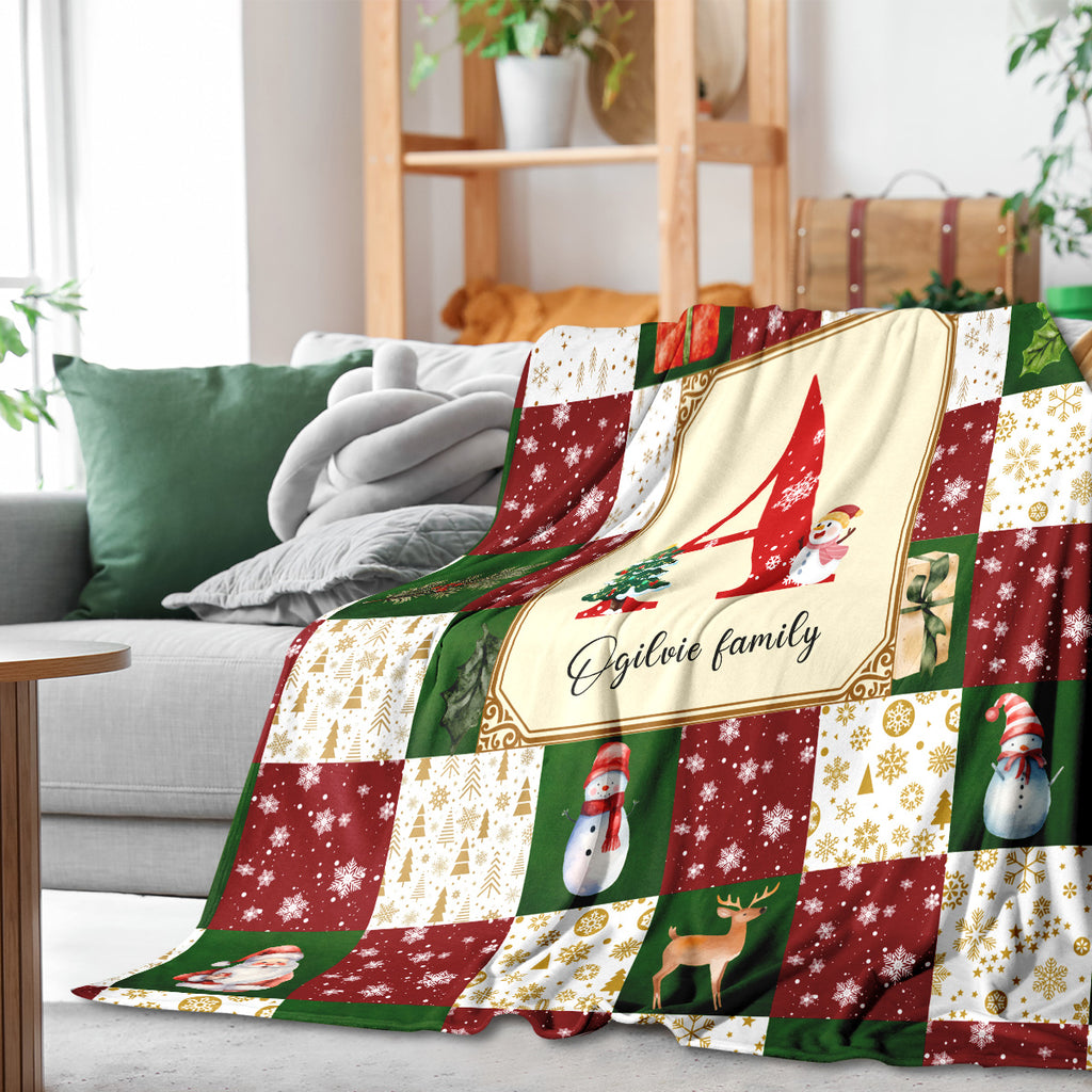 Personalized Blanket for Christmas with Name