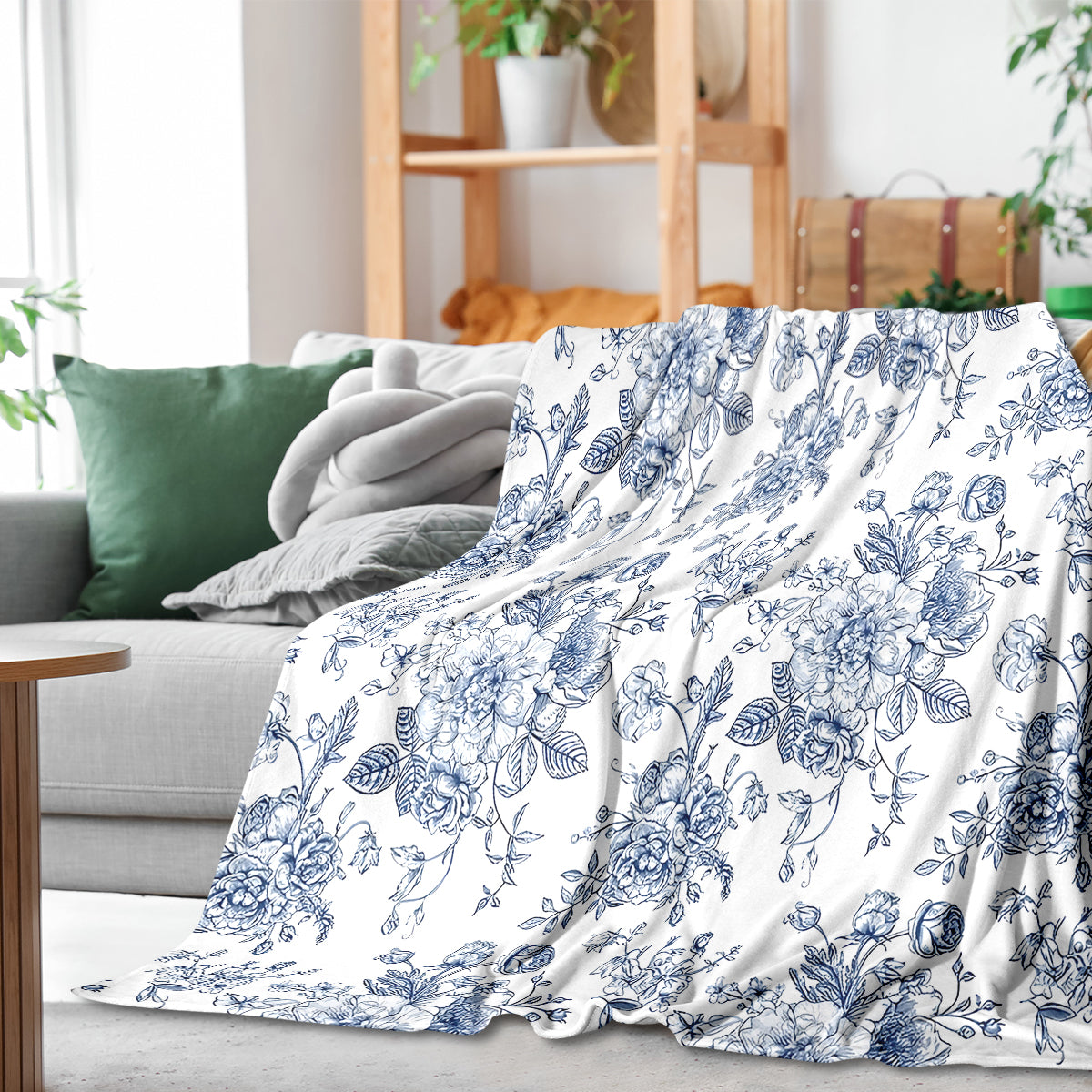 Flower Garden Polyester Blanket