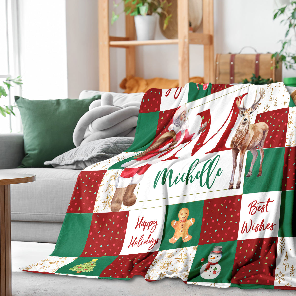 Personalized Blanket for Christmas with Name