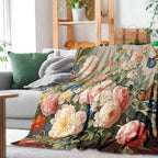 Flower Garden Polyester Blanket