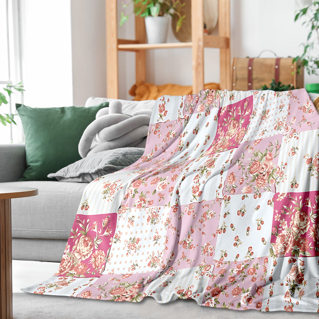 Flower Garden Polyester Blanket