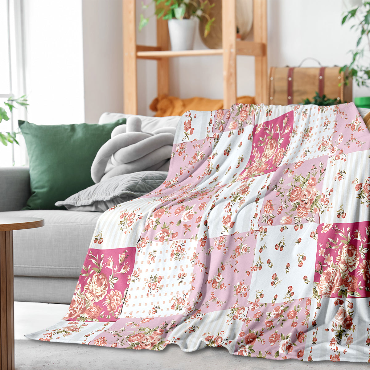Flower Garden Polyester Blanket