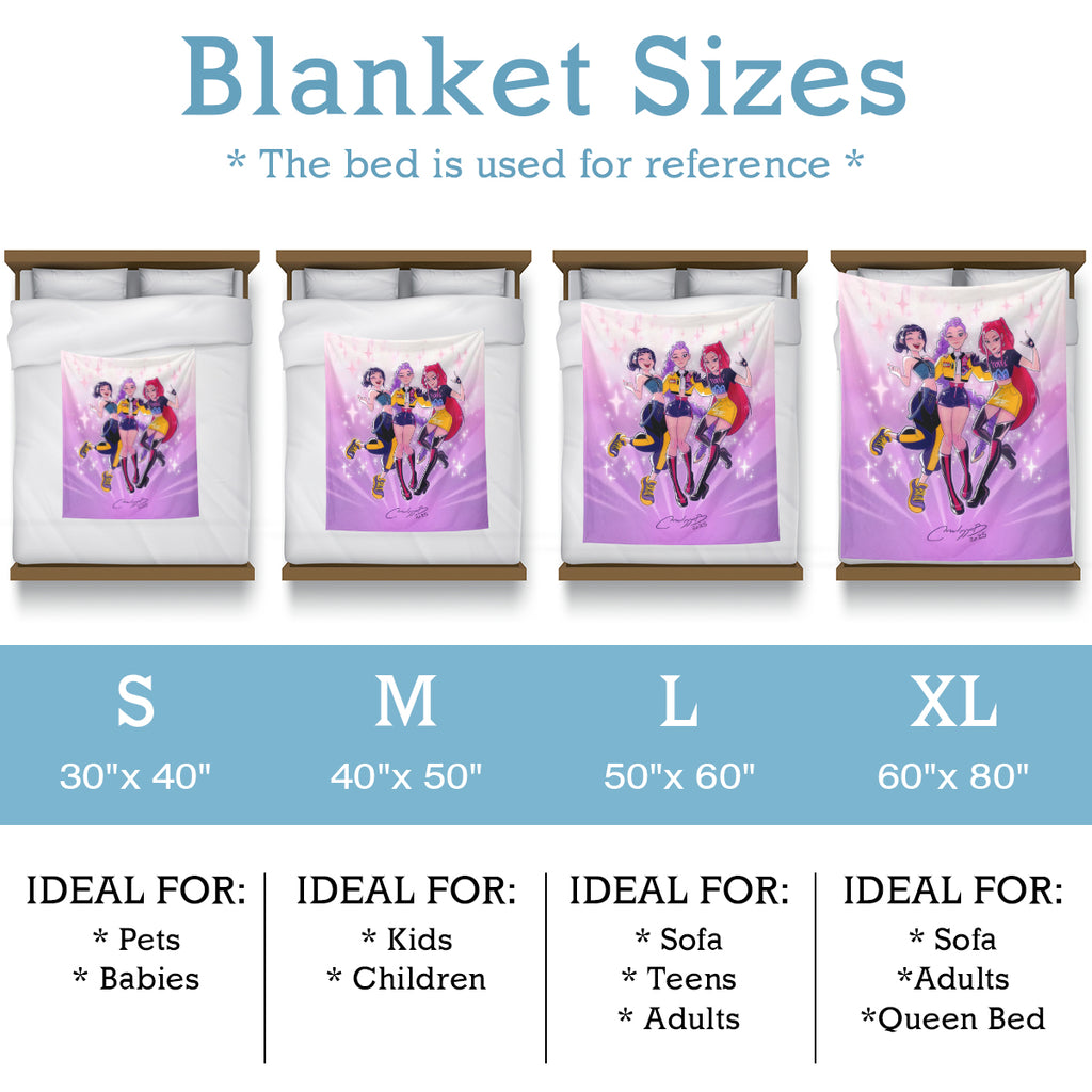 Kpop Stars Fleece Blanket