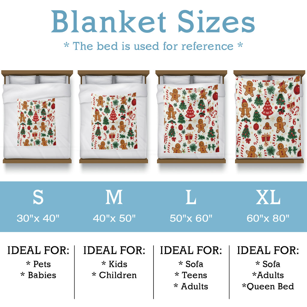 Joyful Christmas Tree Holiday Blanket