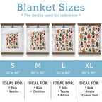 Joyful Christmas Tree Holiday Blanket