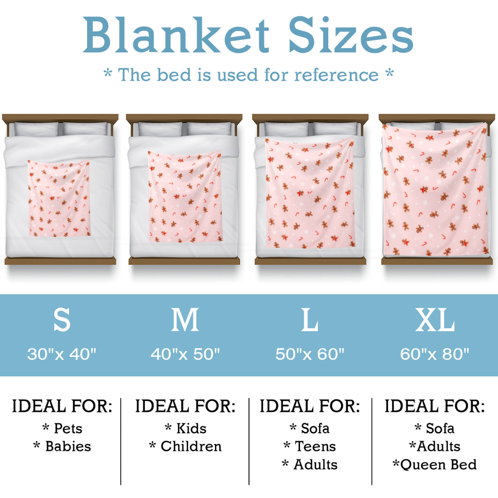 Gingerbread Man Christmas Blanket